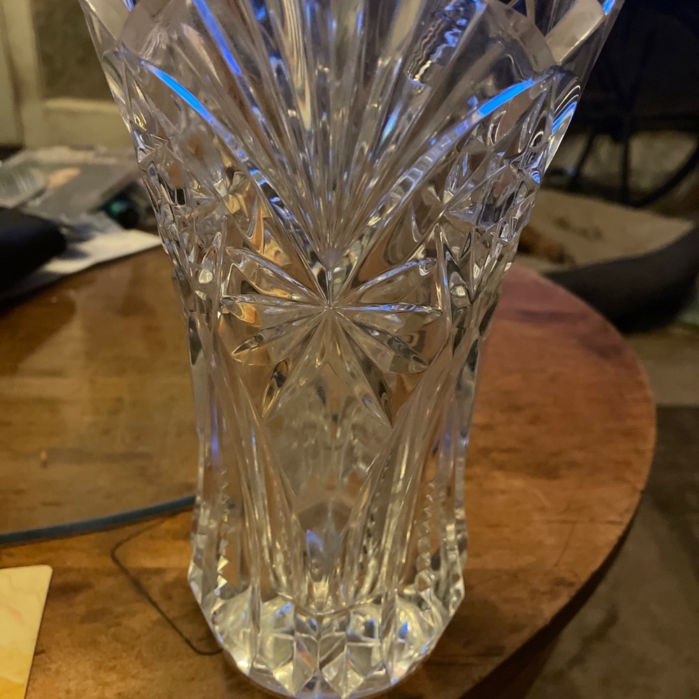 Large Bohemian Crystal glass Vase